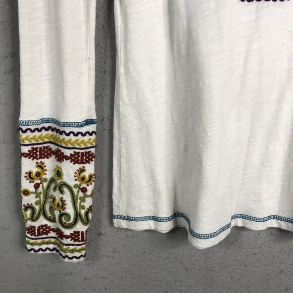 Double D Ranch Cream Embroidered Long Sleeve Top - Picture 13 of 16